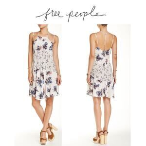 FREE PEOPLE Intimately Women's Crescent Floral Stars Slip Dress Sz Medium